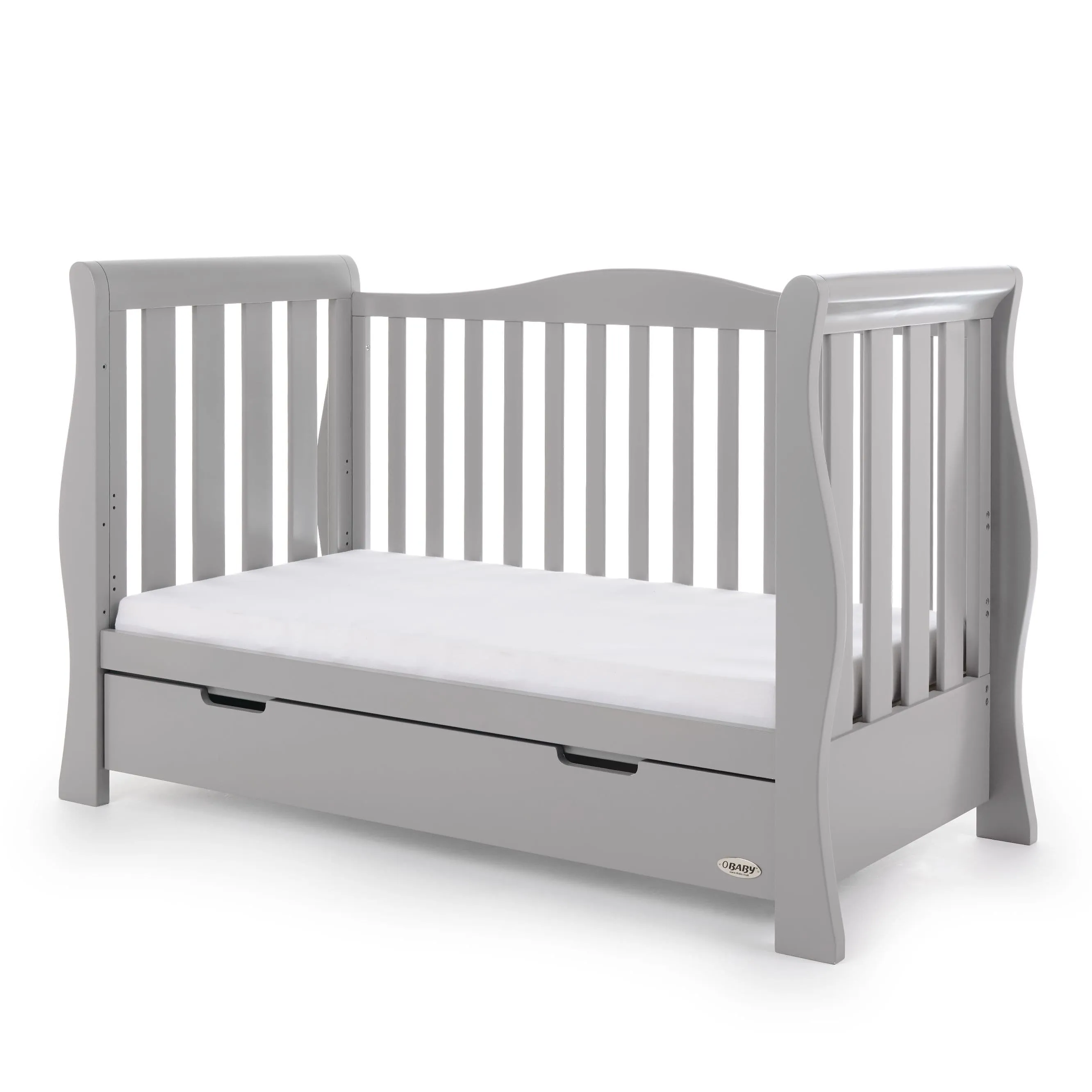 Obaby Stamford Luxe Cot Bed - Warm Grey